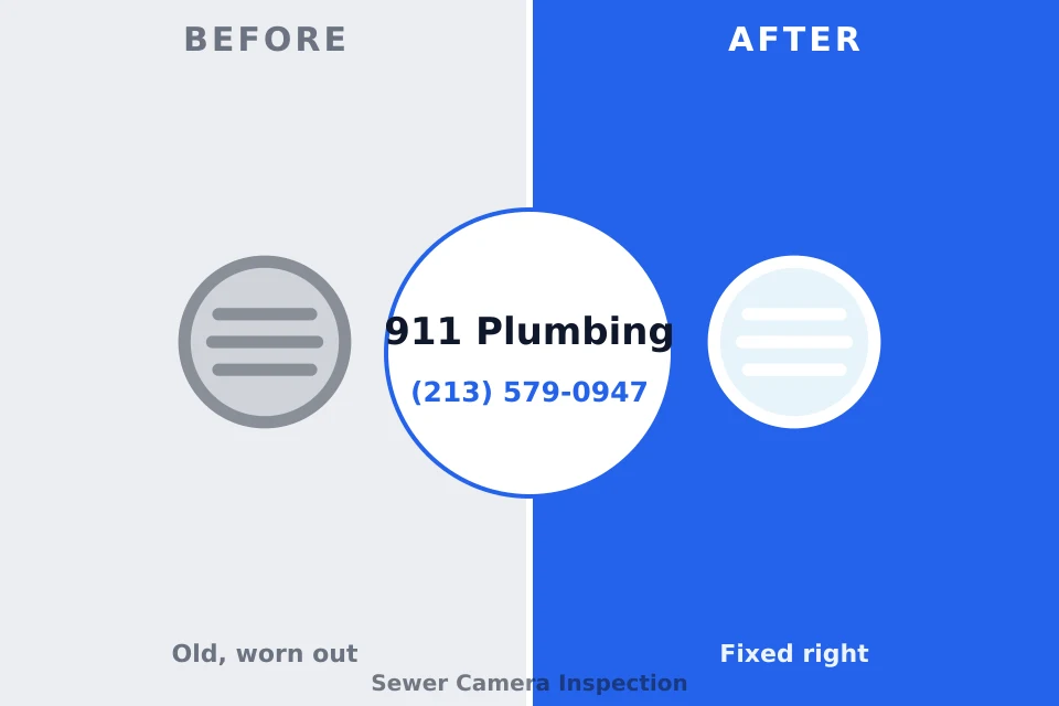 Before and after: plumbing company Cleveland, TX